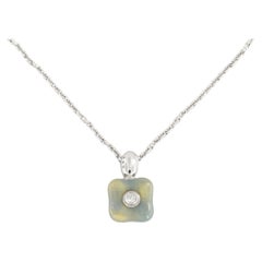 Girocollo La Nouvelle Bague in oro, smalto e diamante.