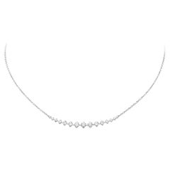 LUCE necklace in white gold and brilliant-cut diamonds