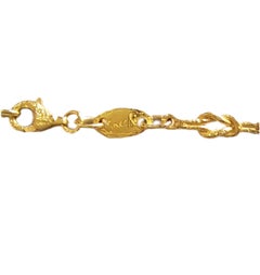 Girocollo "Nodini" Sacchi in Oro Giallo Satinato 18k