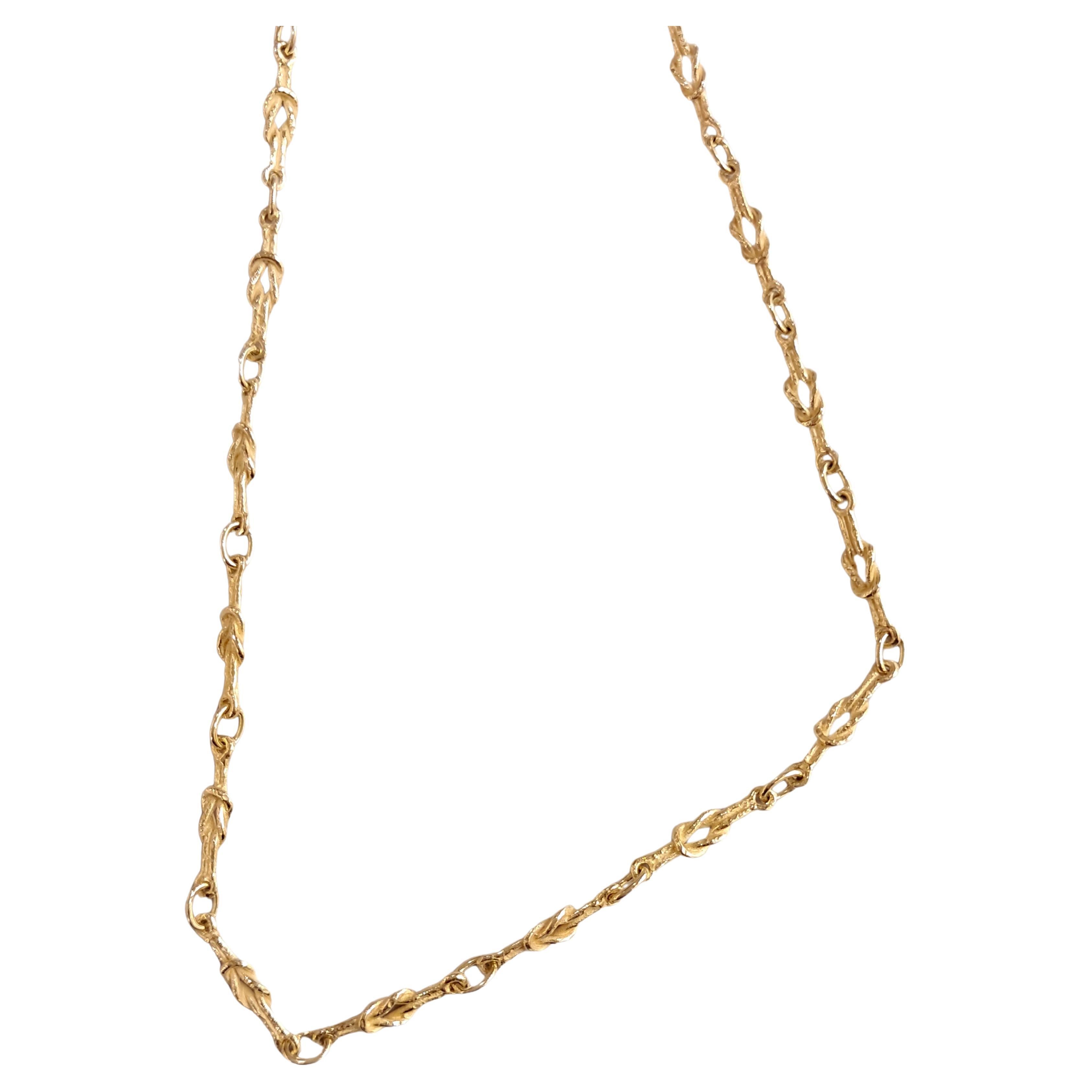 Collier 'Nodini' en or jaune 18k satiné