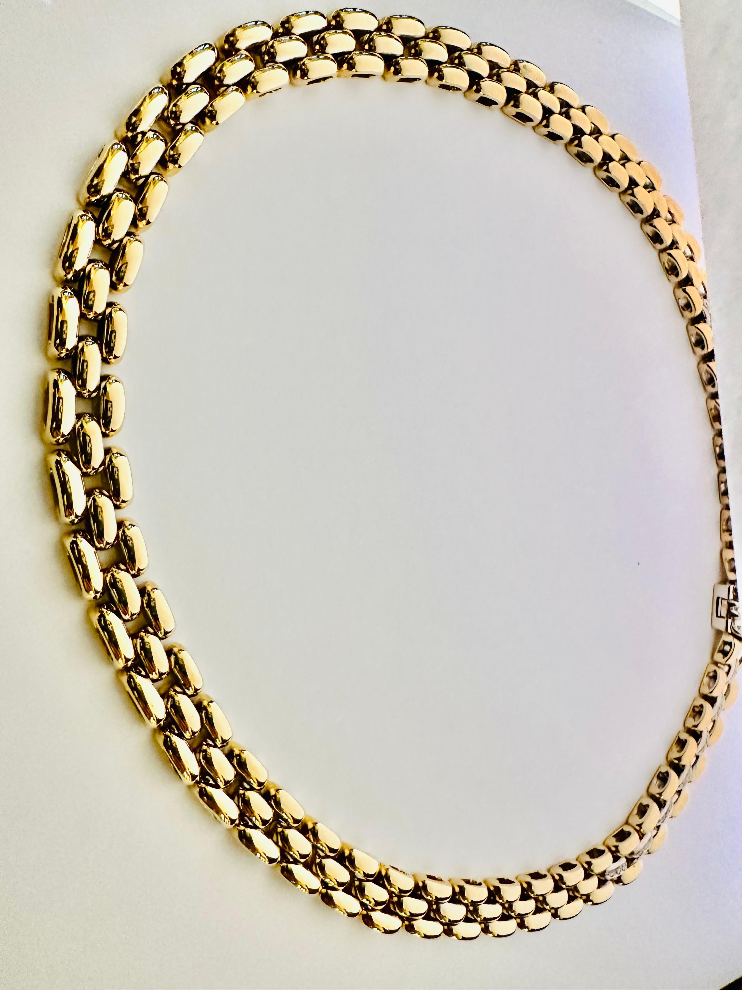Girocollo Panthère in Oro 18 kt e Diamanti – Raffinatezza e Carisma in vendita 7