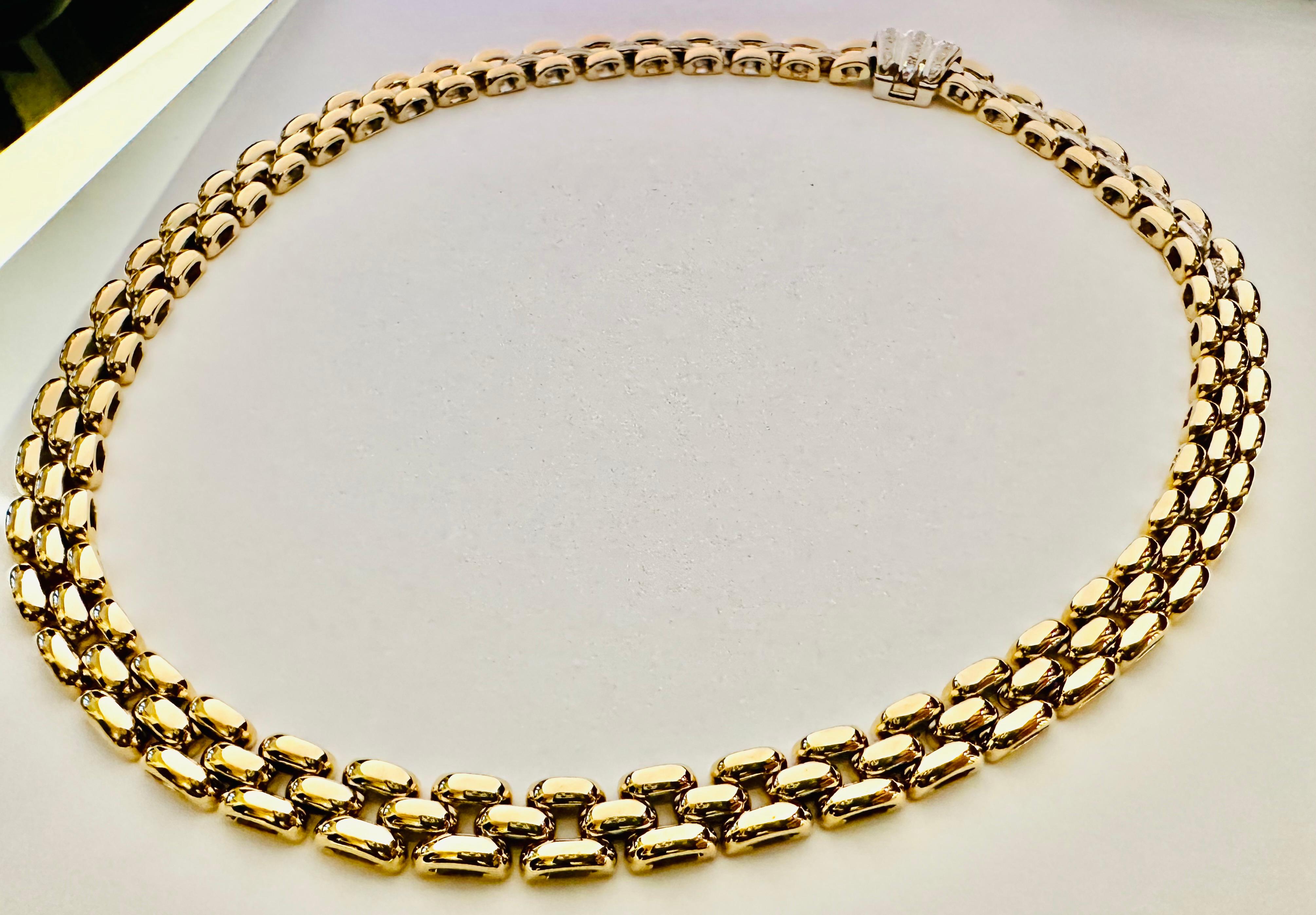Girocollo Panthère in Oro 18 kt e Diamanti – Raffinatezza e Carisma in vendita 9