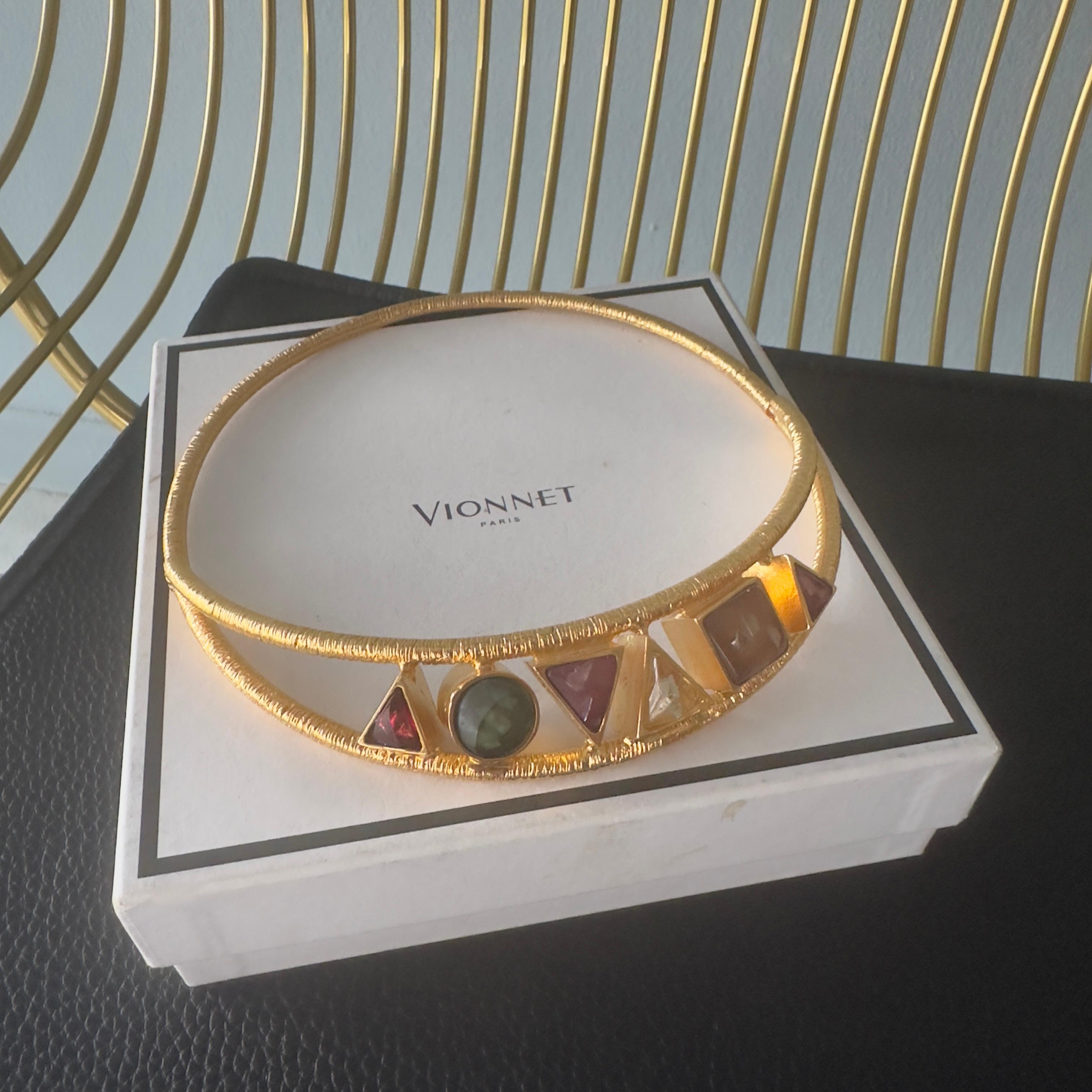 Belle Époque Girocollo rigido Vionnet con scatola For Sale