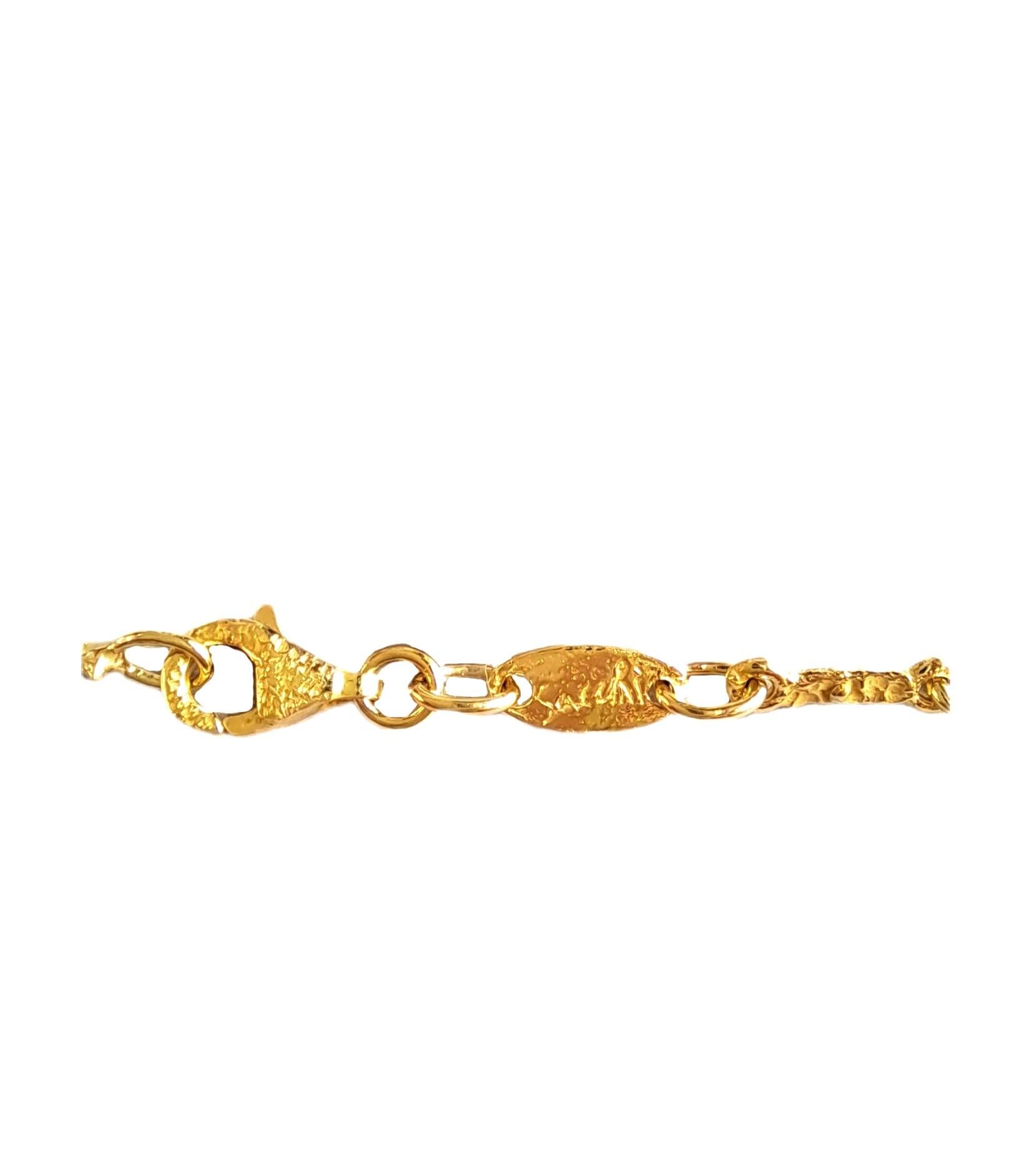 Girocollo Sacchi in Oro Giallo 18k con Pietre Multicolor in vendita 2