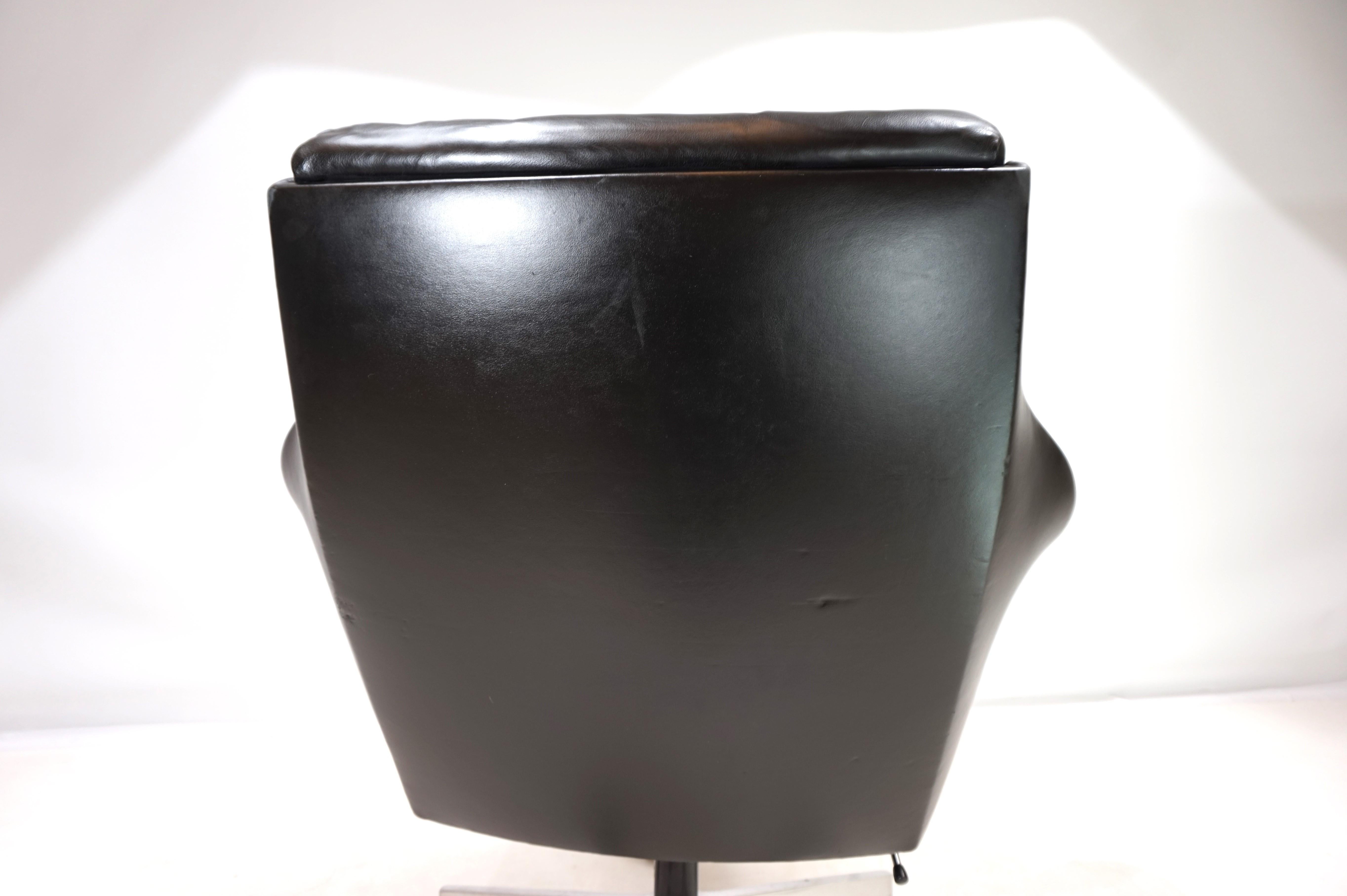 Silla de oficina de piel Giroflex 7051 de Martin Stoll, 1960 10