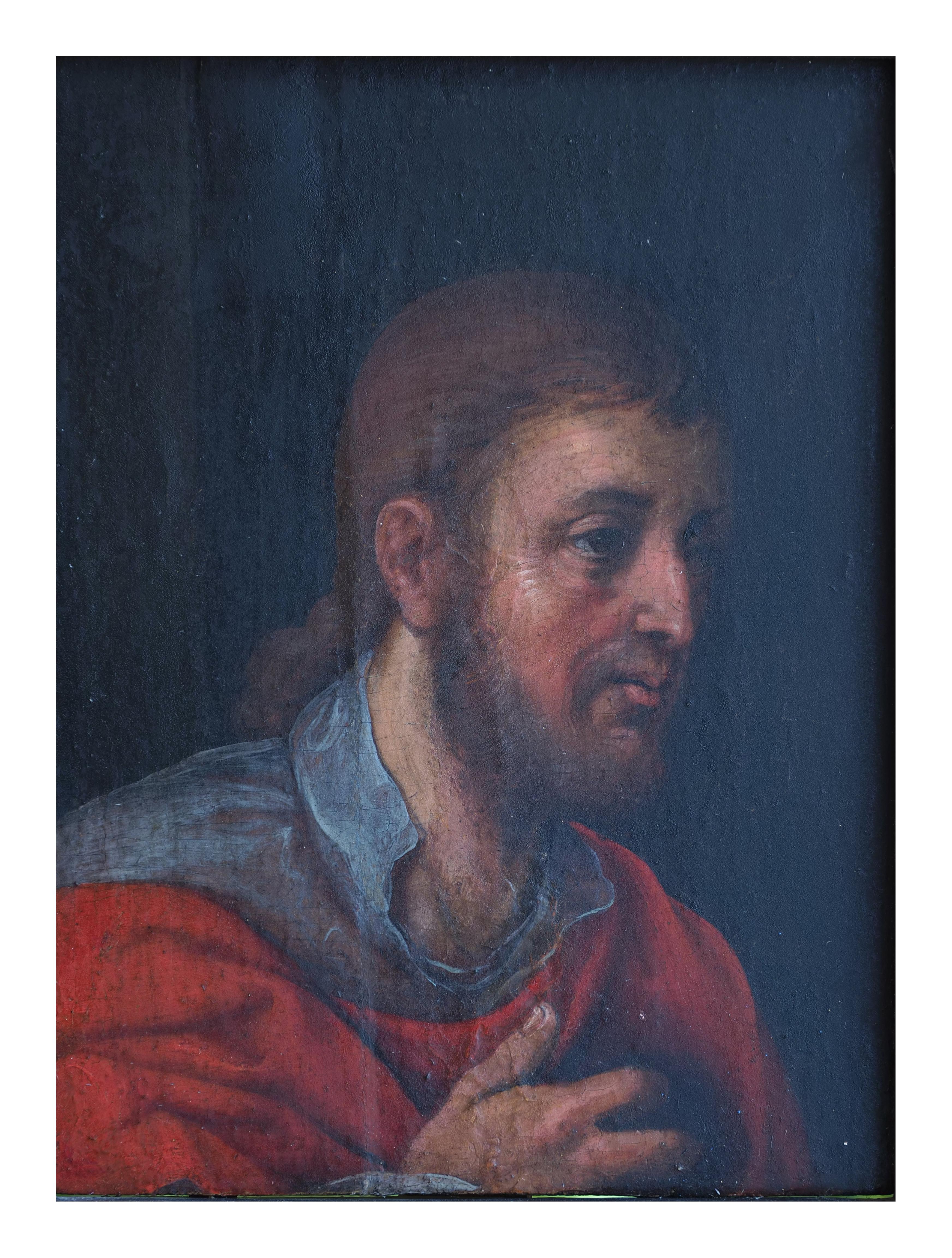 Italiano Girolamo da Treviso, San Rocco, antico dipinto su tavola