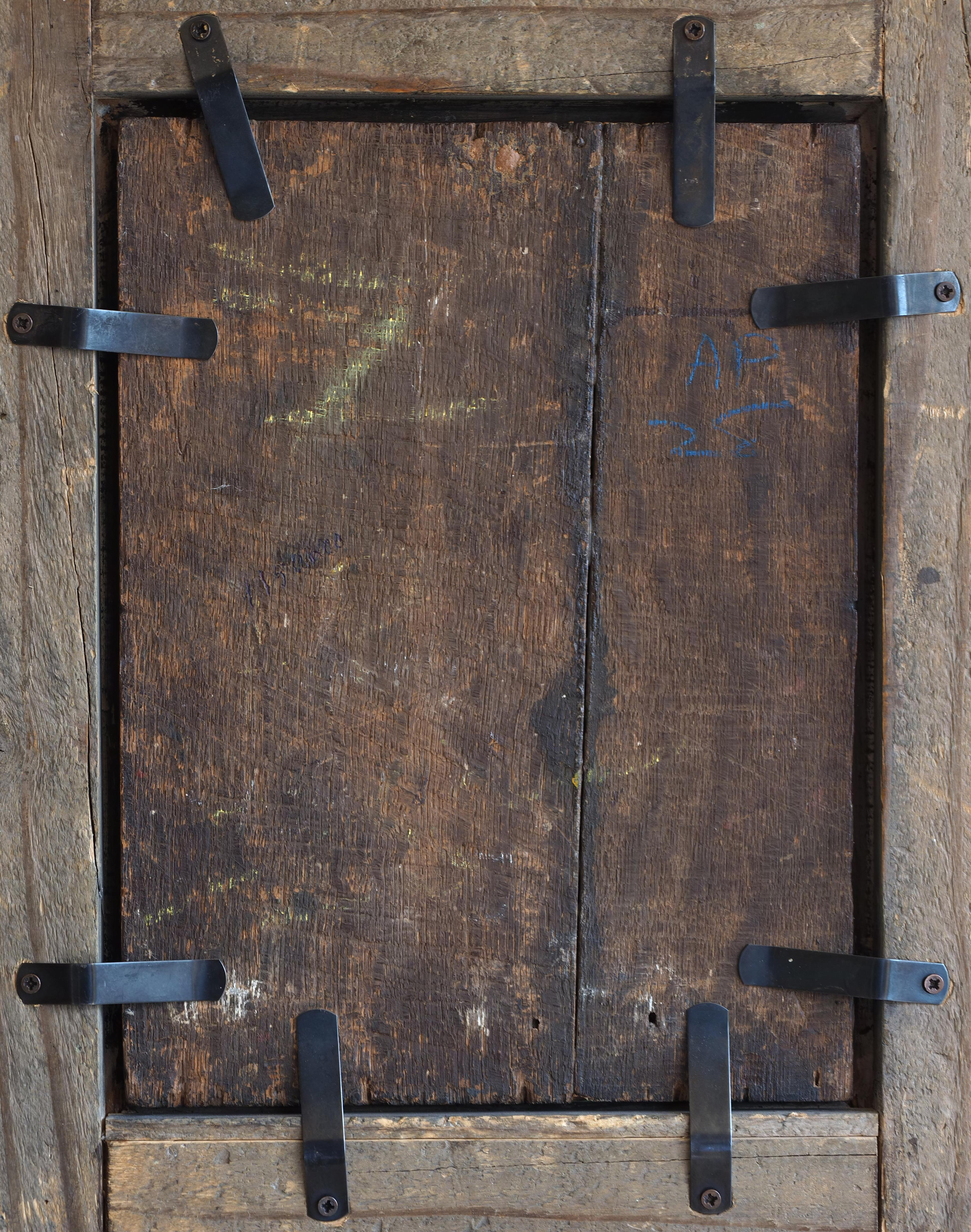 Legno Girolamo da Treviso, San Rocco, antico dipinto su tavola