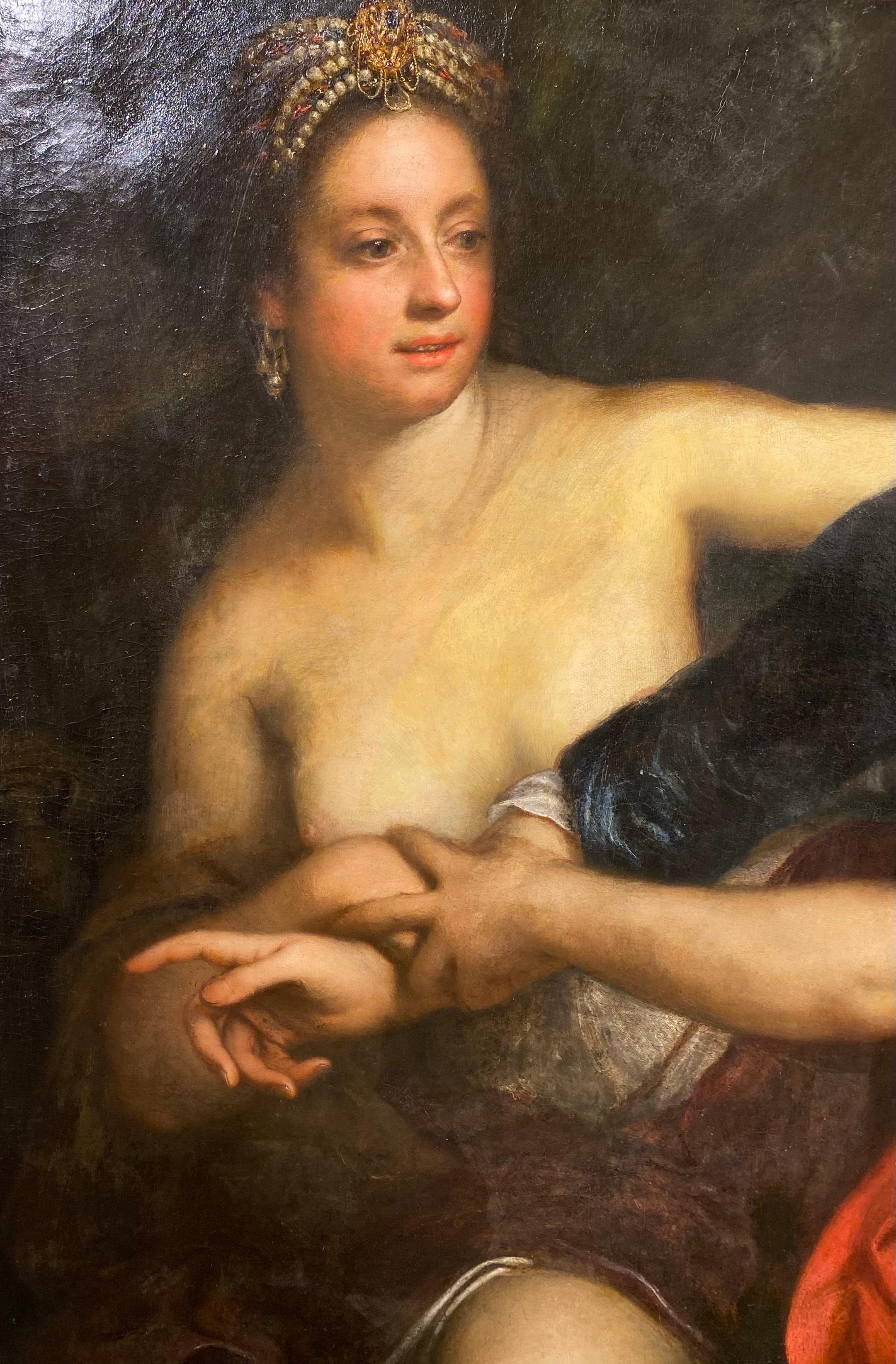 Wife of Putifar - Painting by Girolamo Forabosco