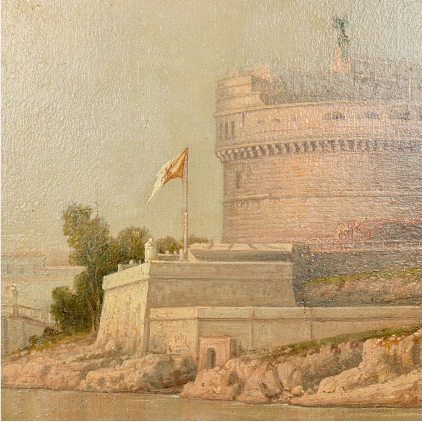 Girolamo Gianni, View of Castel Sant'Angelo, Rome.  2