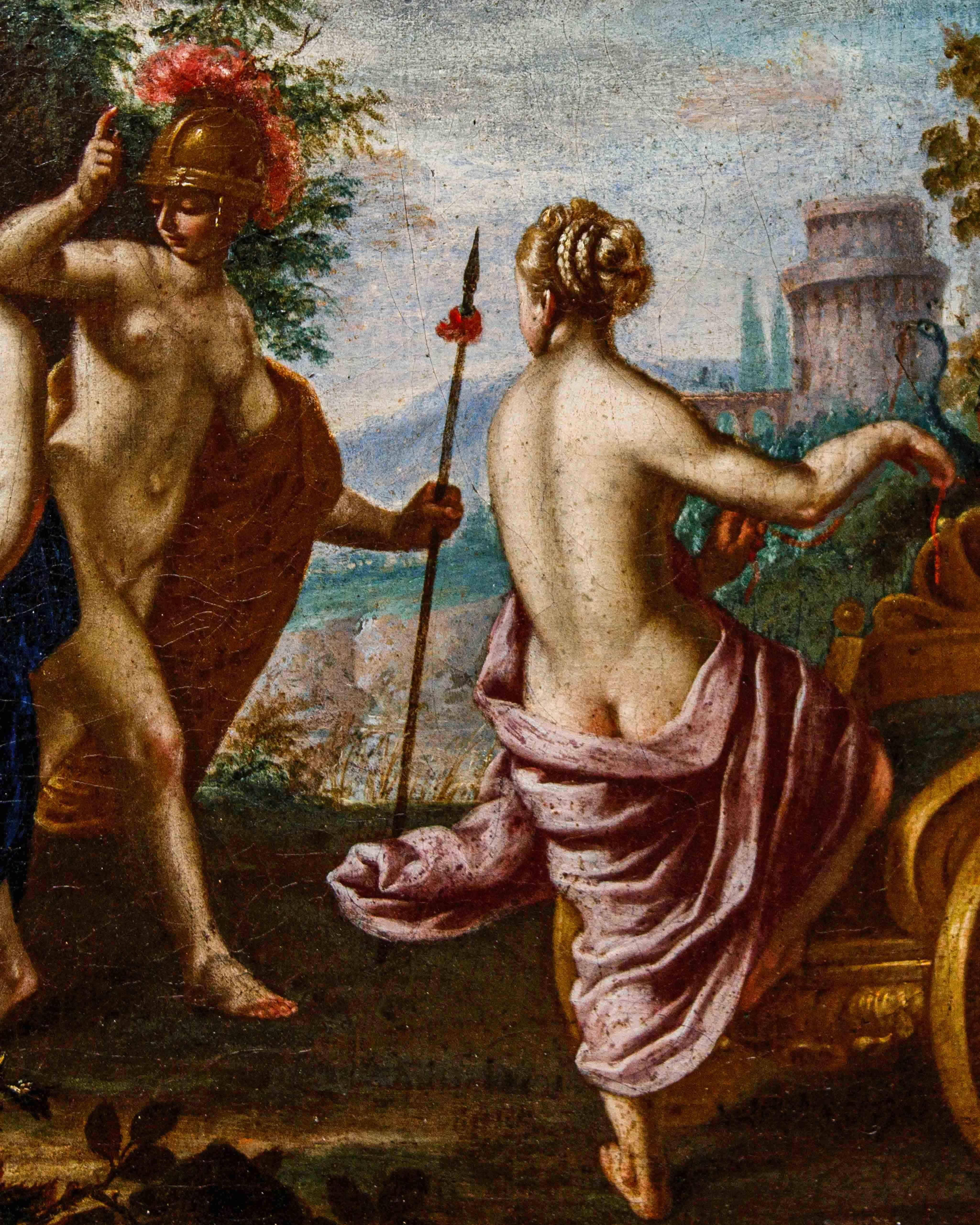 Girolamo Maria Pesci (Rome, 1679 - 1759),  The judgment of Paris For Sale 1
