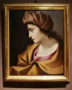 Dipinto ritratto femminile figurativo barocco emiliano del XVII secolo