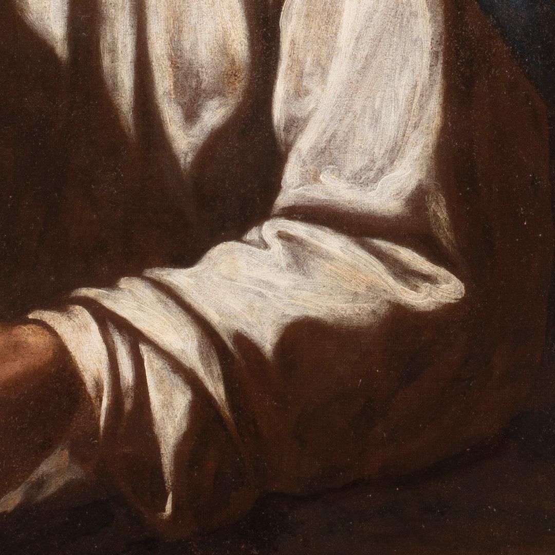 17th Jahrhundert von Circle of Girolamo Troppa Der Geister Habakkuk Öl auf Leinwand im Angebot 7