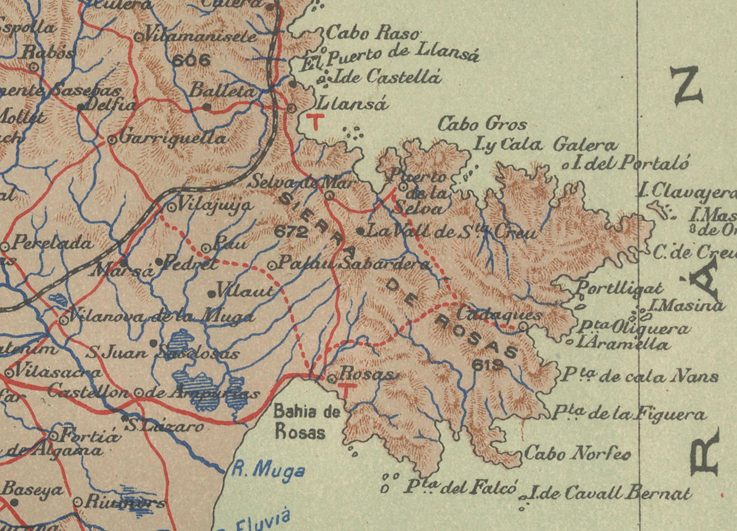 map of spain girona