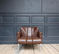 Girsberger Eurochair in pelle marrone