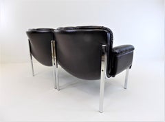 Girsberger Eurochair Divano in pelle a 2 posti, Svizzera, 1980