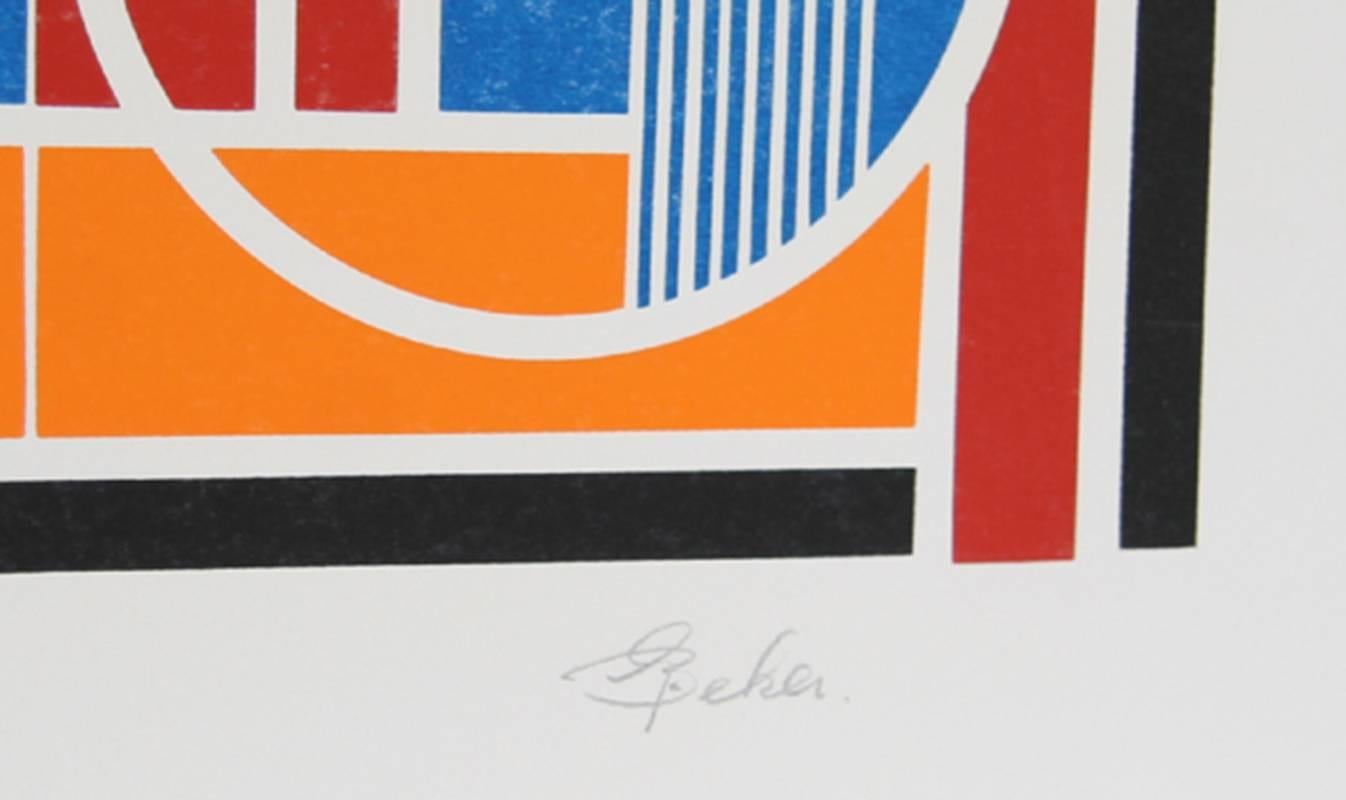 Artist: Gisela Beker, German/American (1932 - 2015) 
Title: Labyrinth
Year: circa 1979
Medium: Serigraph, signed and numbered in pencil 
Edition: 300
Paper Size: 24 in. x 31 in. (60.96 cm x 78.74 cm)