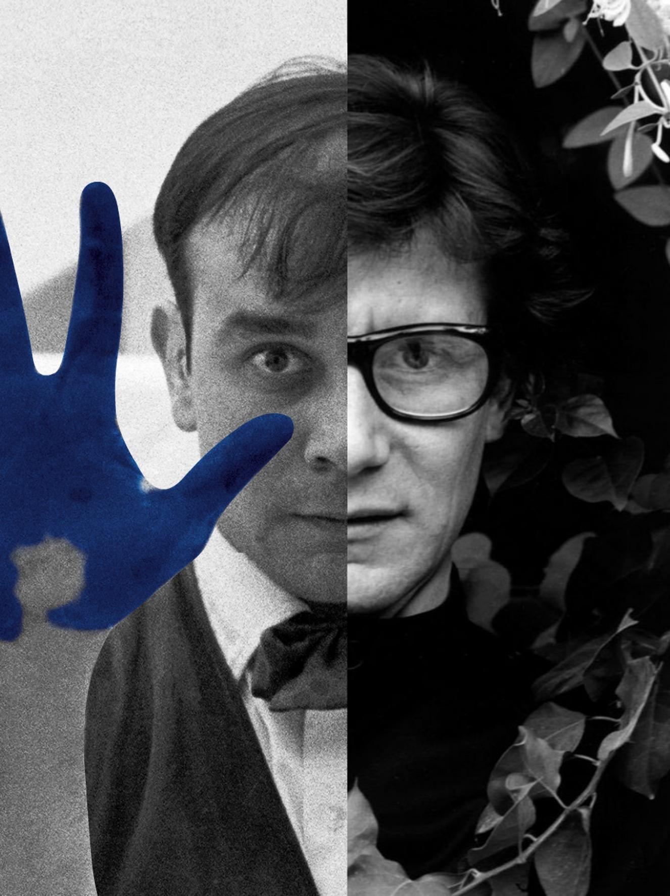 Gisela Faure Black and White Photograph - Yves Klein + Yves Saint Laurent, Contemporary Art, Photography, 21st Century