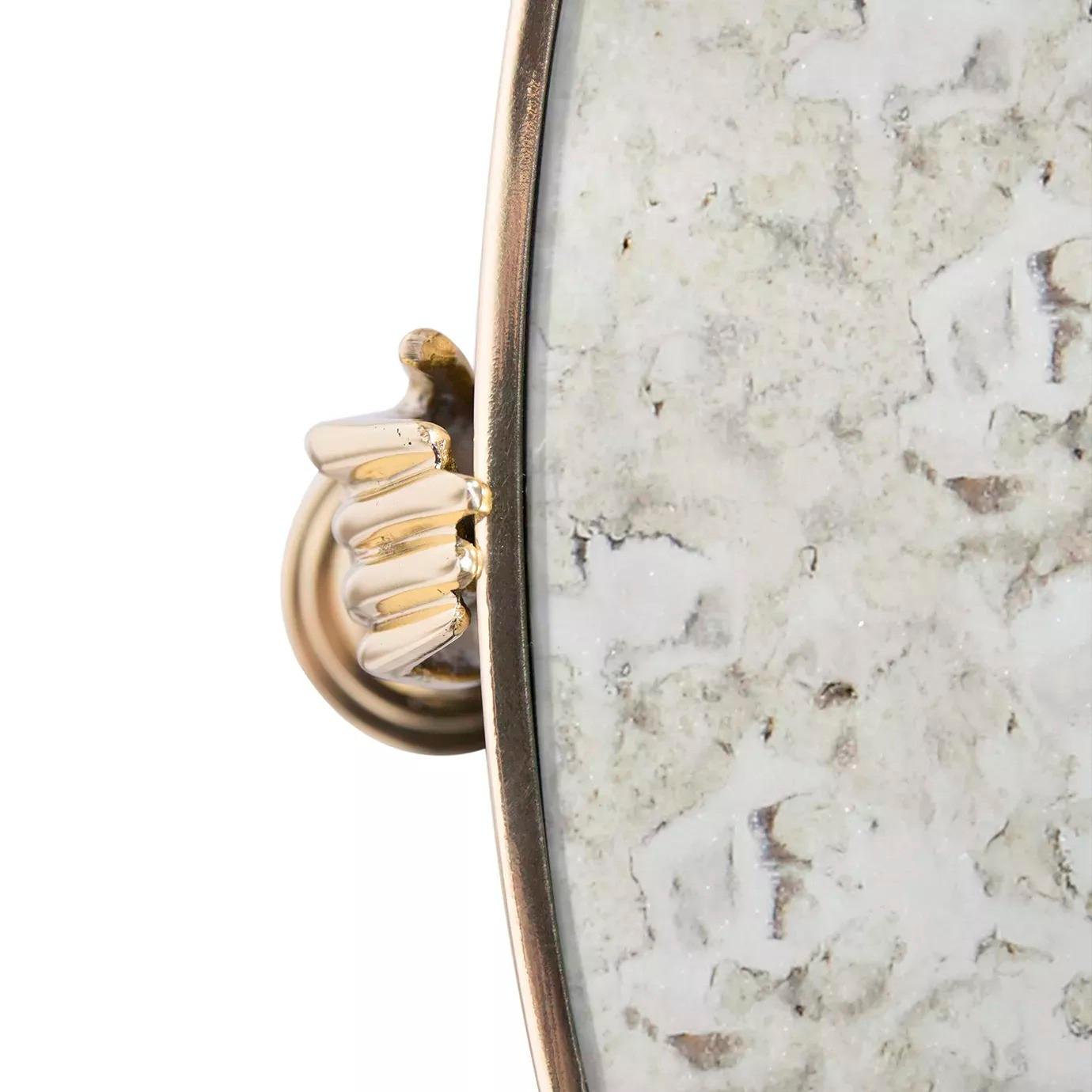 Fait main Table d'appoint Gisele en miroir vieilli en vente