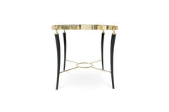 Gisele Feather Top Side Table