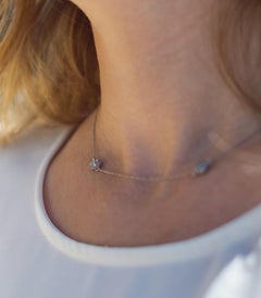 Giselle Collection Pleione 18kt Yellow and White Gold Choker Diamond Necklace