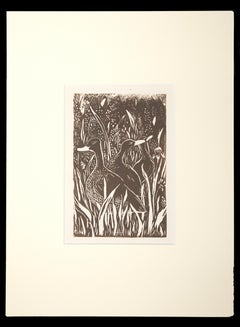 Anatre - Xilografia di Giselle Halff - Metà del XX secolo