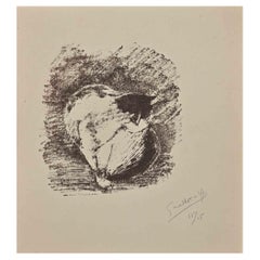 The Cat -  Lithograph by Giselle Halff - 1950s