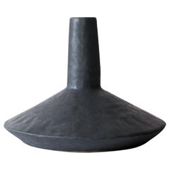 Giselle Hicks Contemporary Black Ceramic Bottle Vase, 2020