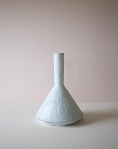 Giselle Hicks Contemporary Pale Grey Ceramic Bottle Vase, 2020