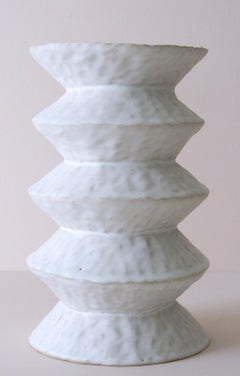 Giselle Hicks Contemporary White Ceramic Vase, 2019