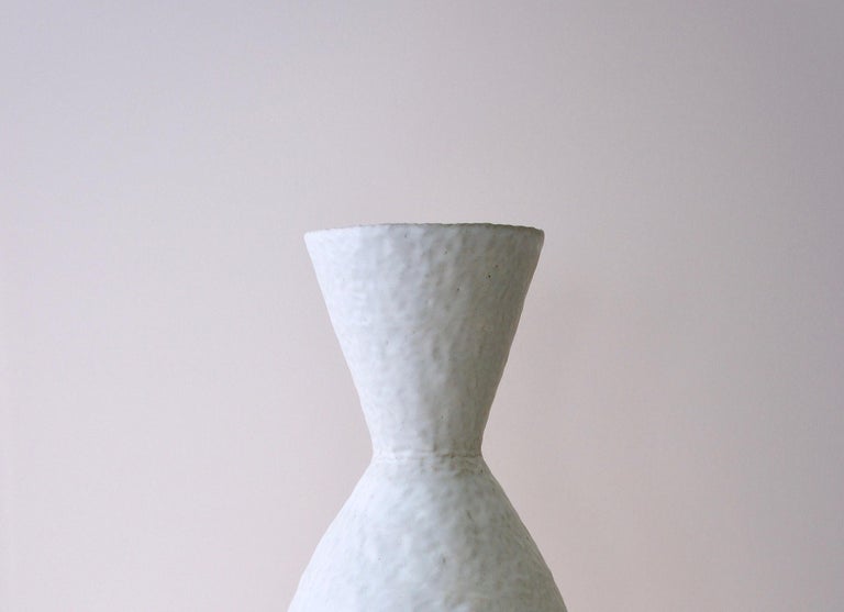 Organic Modern Giselle Hicks Contemporary White Ceramic Vase, 2019 For Sale