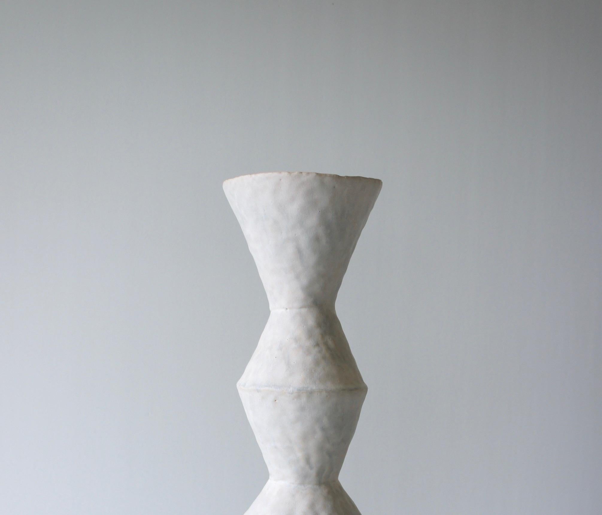 Organic Modern Giselle Hicks Contemporary Pale Grey Ceramic Vase, 2019