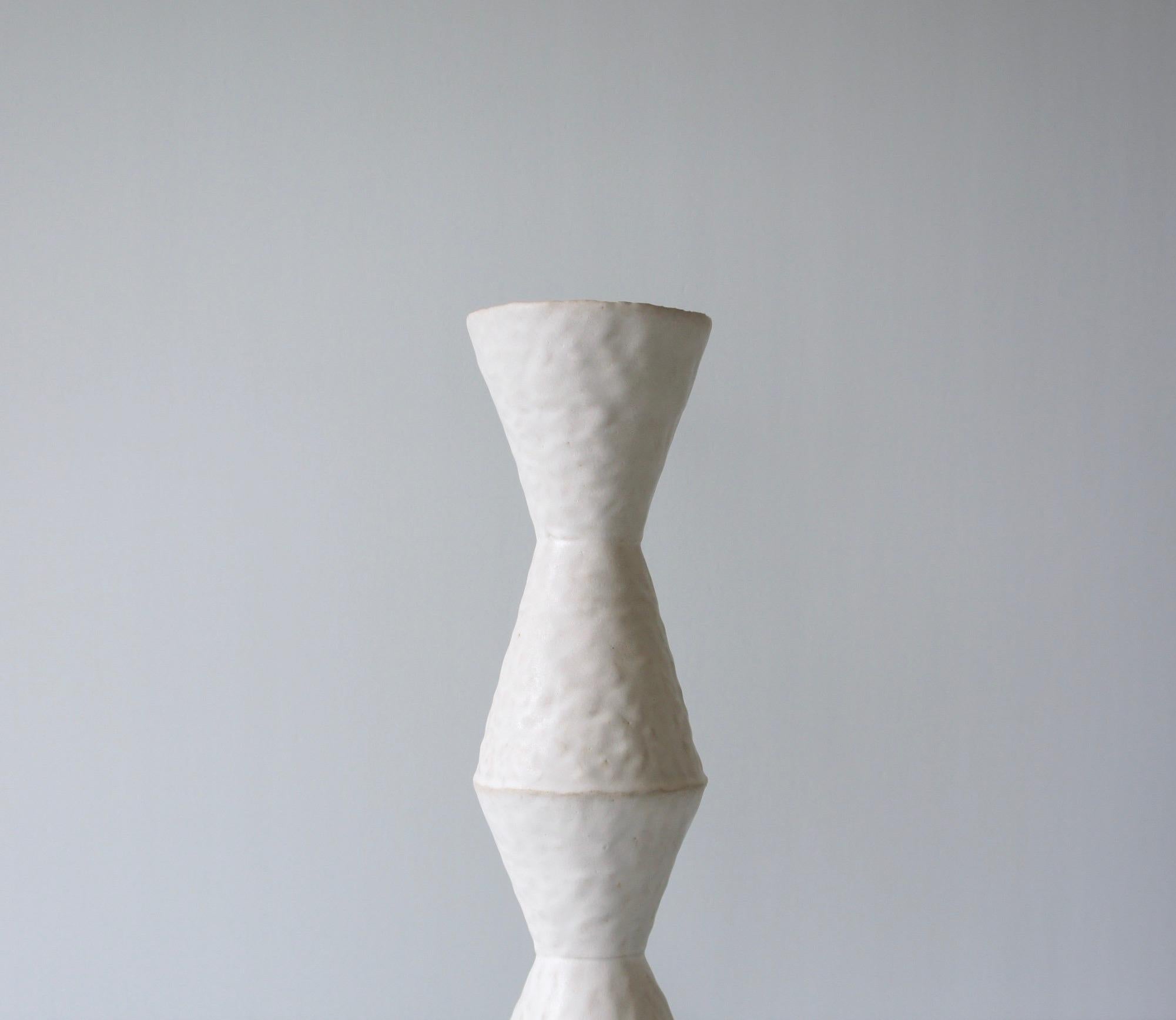 Organic Modern Giselle Hicks Contemporary White Ceramic Vase, 2019 For Sale