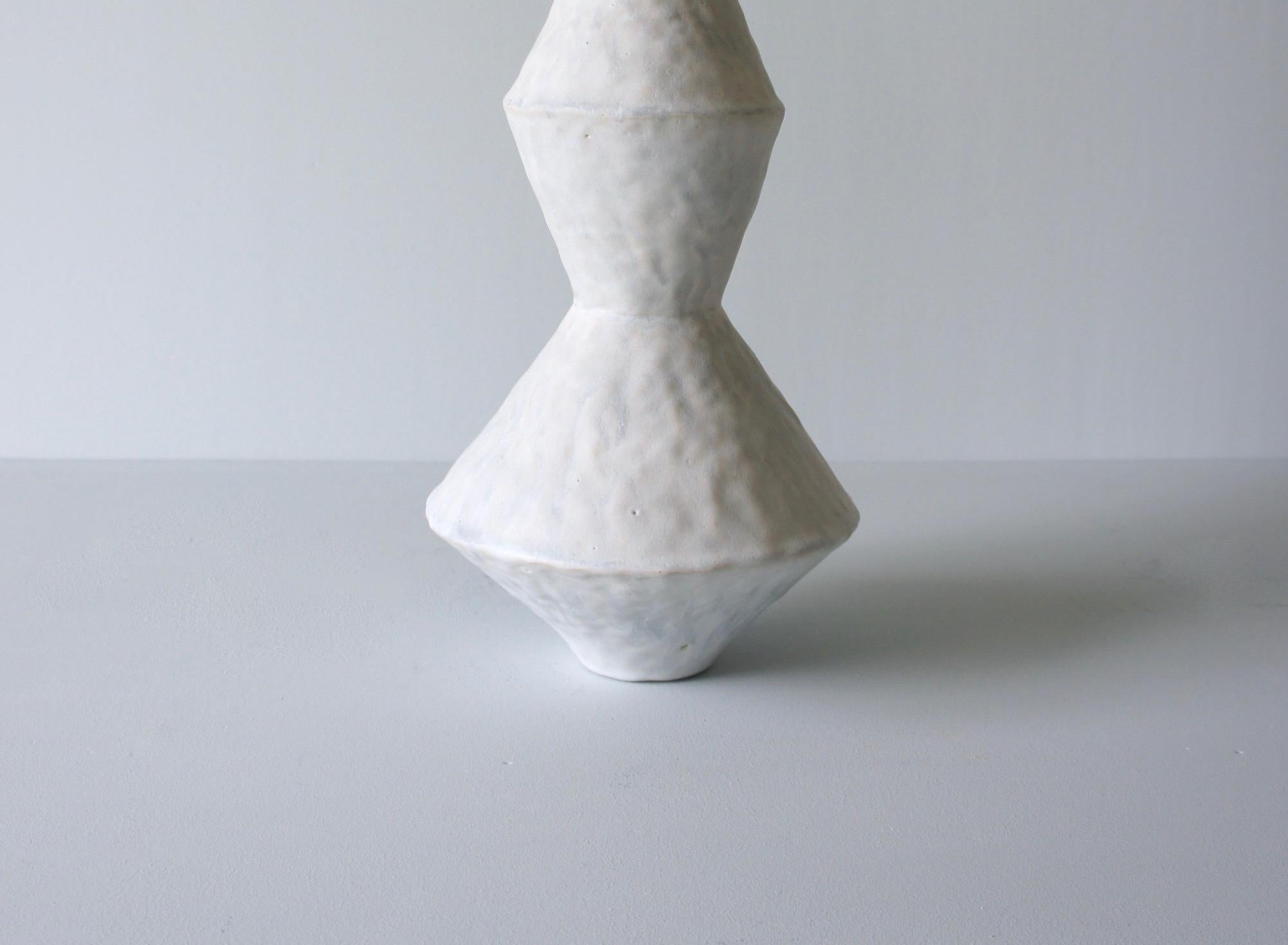 American Giselle Hicks Contemporary Pale Grey Ceramic Vase, 2019