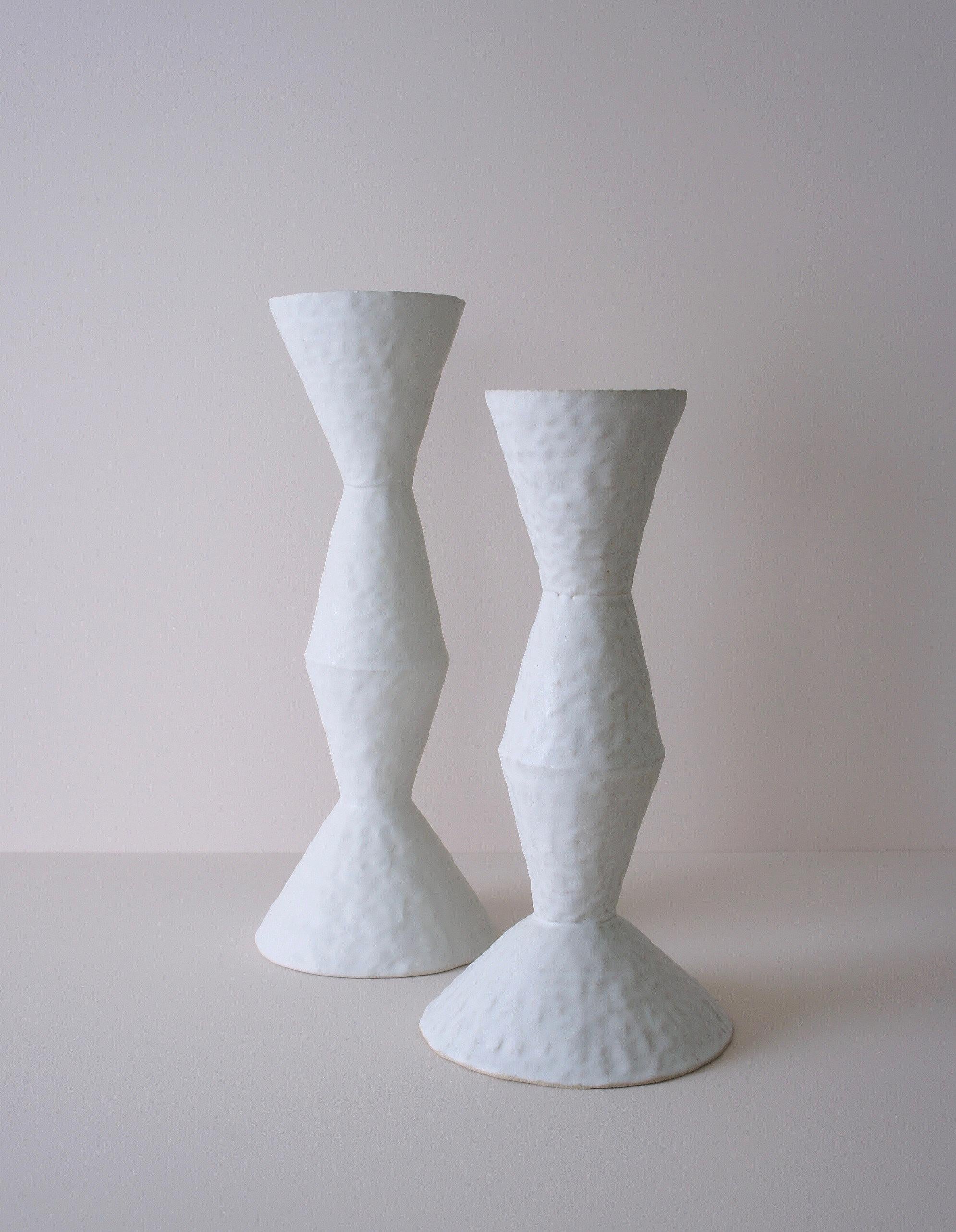 Vase contemporain en céramique blanche de Giselle Hicks, 2019 Neuf - En vente à New York, NY