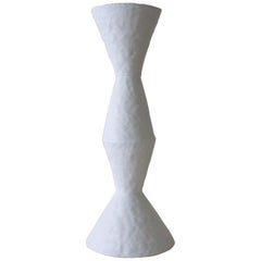 Giselle Hicks Zeitgenössische weiße Keramikvase, 2019