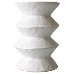 Giselle Hicks Contemporary White Ceramic Vase, 2019