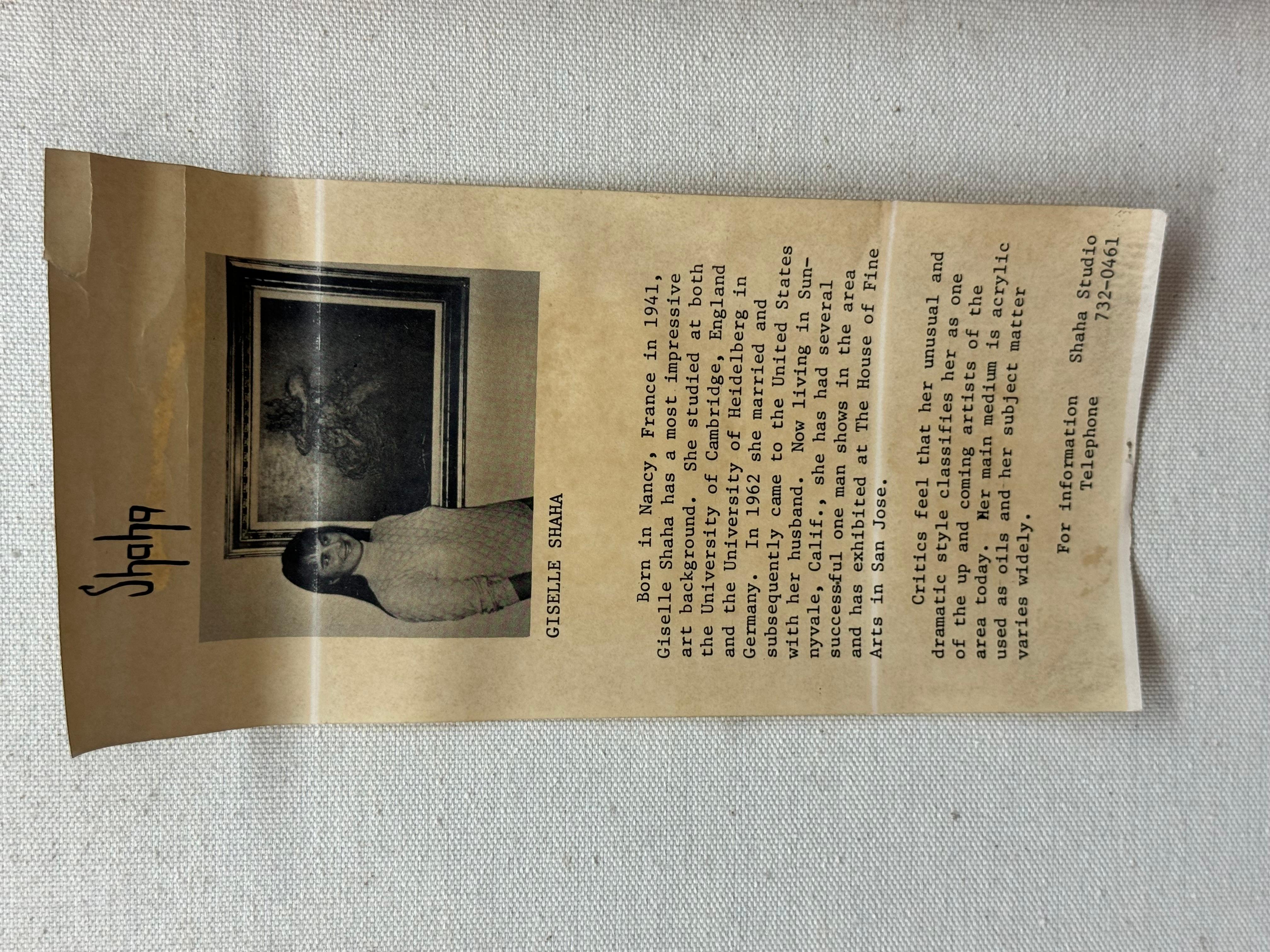Giselle Shaha Bunte Mitte des Jahrhunderts Figurativ Abstrakt 1969 im Angebot 4