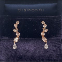 Gismondi 1754 Pear Shape Diamond Drop Earrings