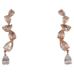Gismondi 1754 Pear Shape Diamond Drop Earrings
