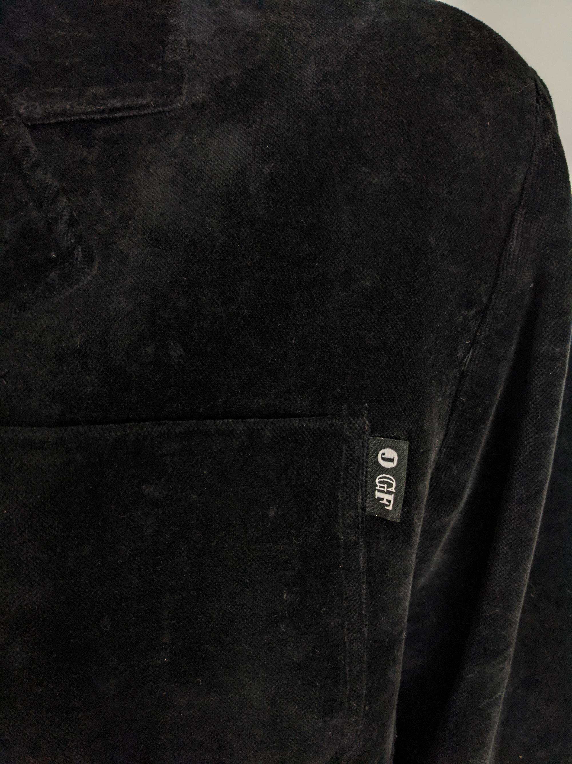 Men's Gisnfranco Ferre Mens Vintage Black Velvet Four Button Jacket For Sale