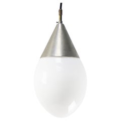 Giso Opaline Glass Pendant Lamps, Drip Shape, Mid-20th Century, Holland Giso Opaline Glass Pendant Lamps, Drip Shape, Mid-20th Century, Holland