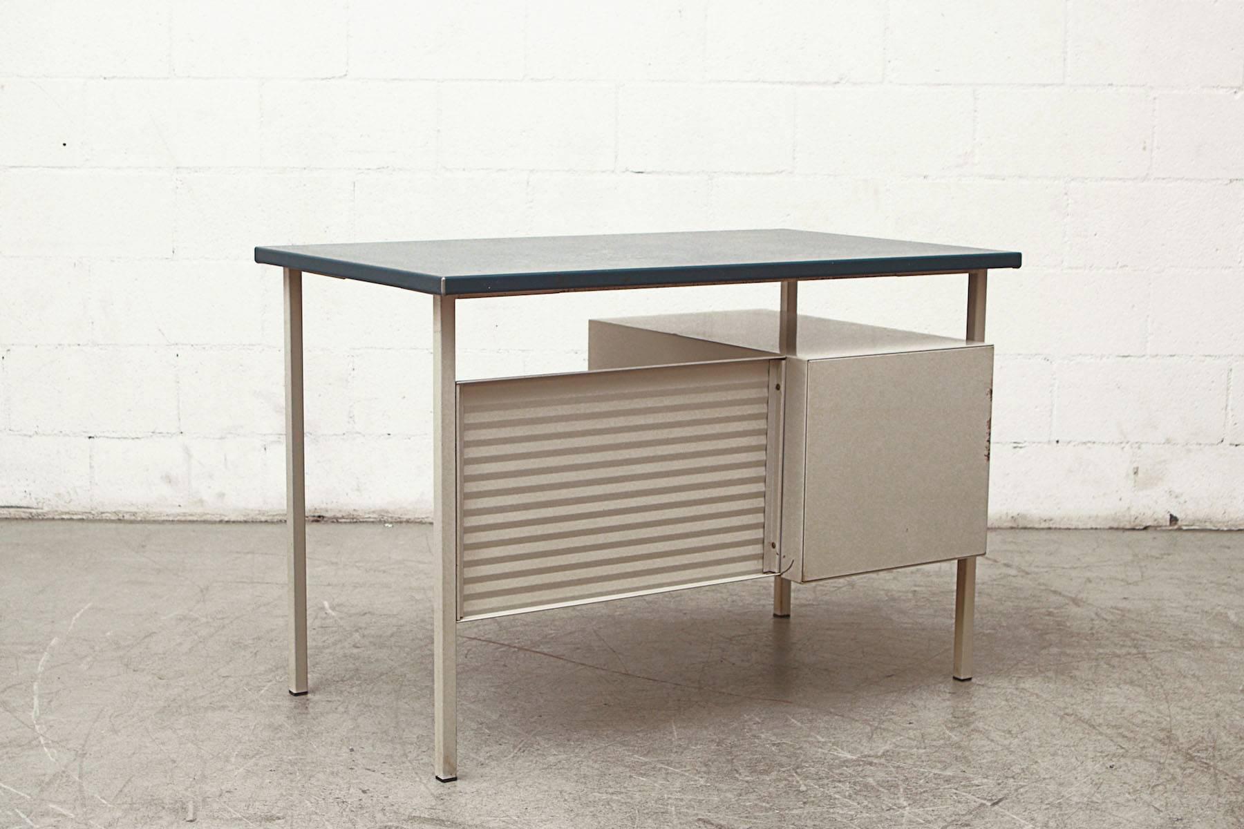 Mid-20th Century Gispen 3803 Industrial Desk with Privacy Screen