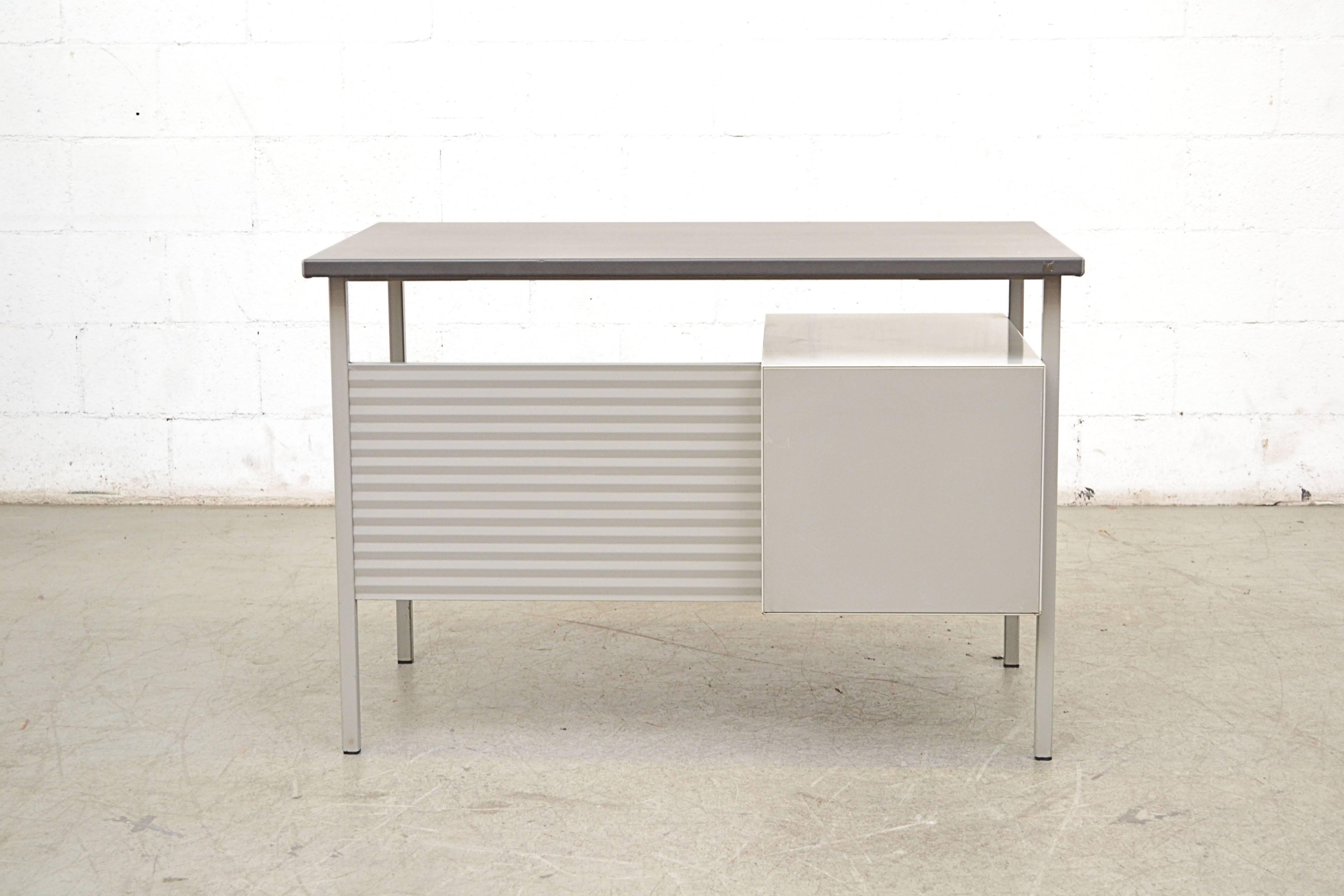 Mid-20th Century Gispen 3803 Industrial Desk with Privacy Screen