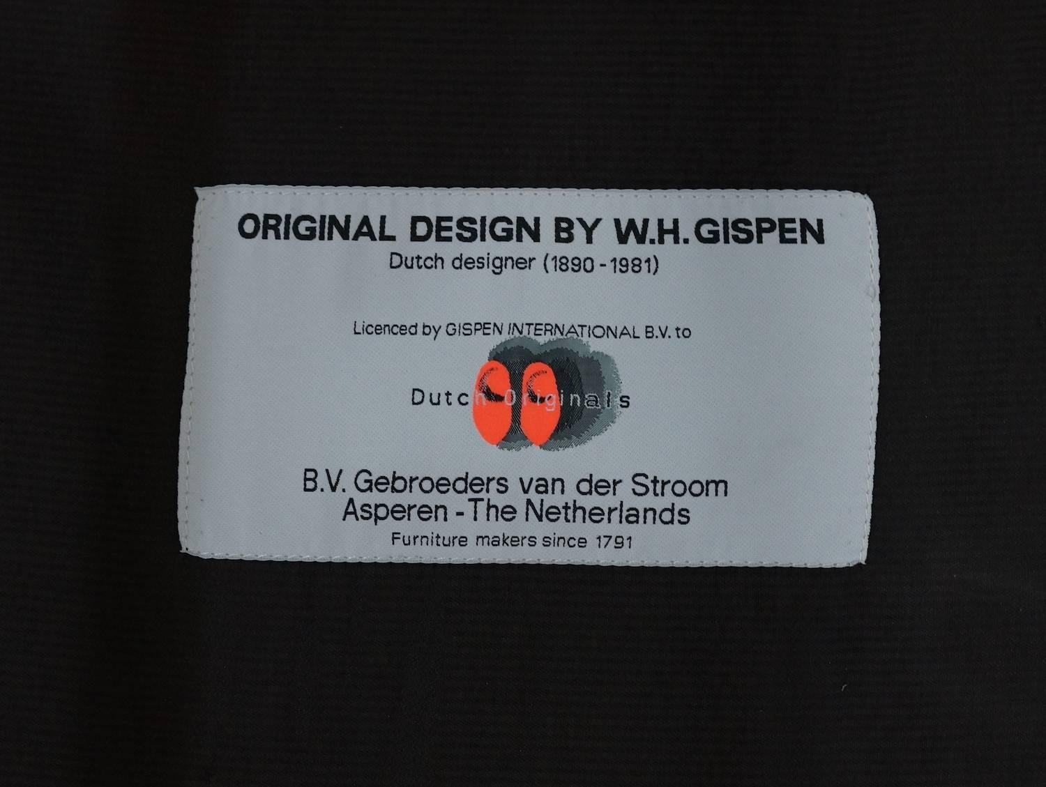 Gispen 412 Easy Chair by W.H. Gispen for Dutch Originals, Set of Two 4