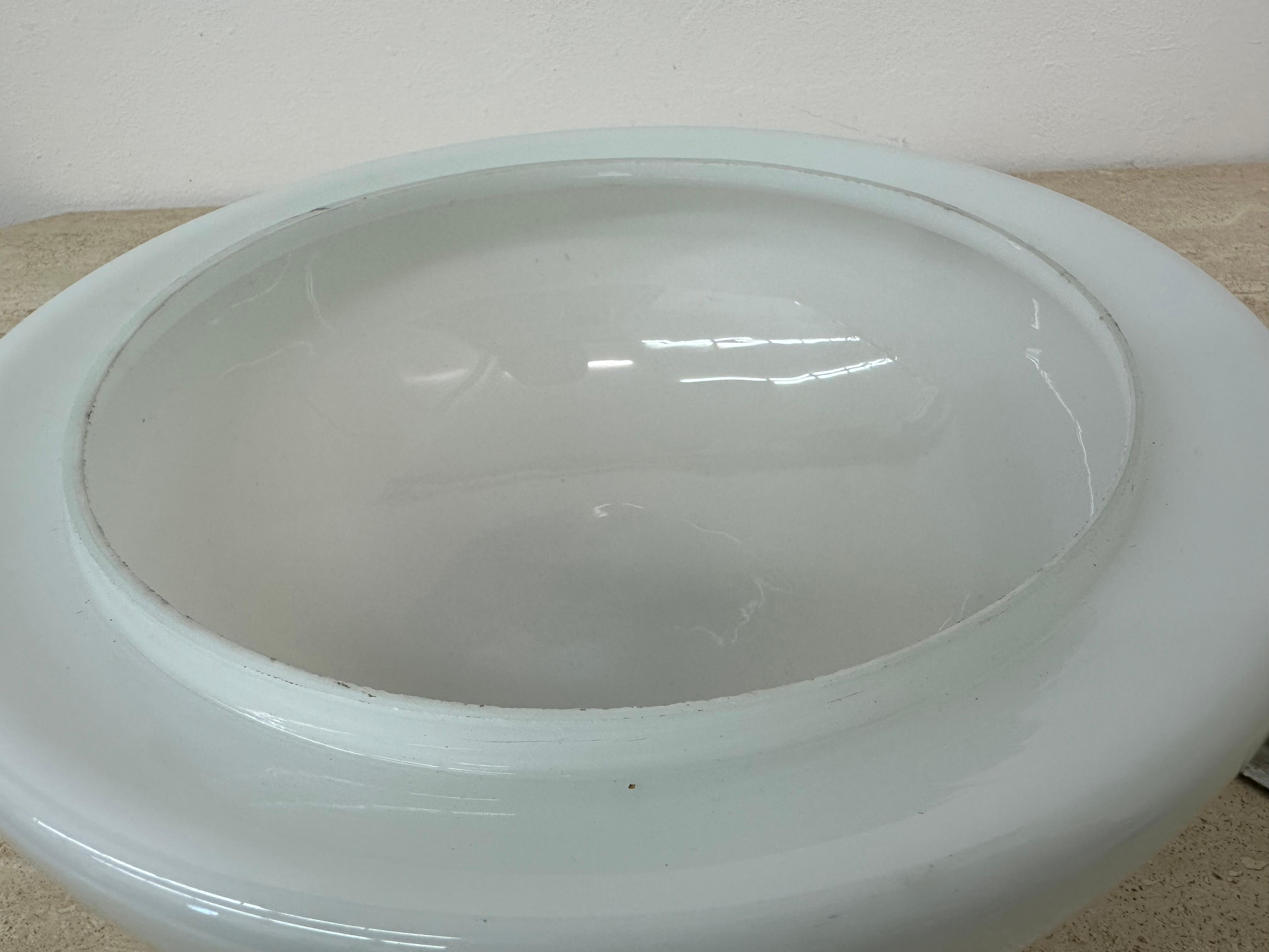 Gispen ceiling lamp Dutch design glass, 1930’s For Sale 4