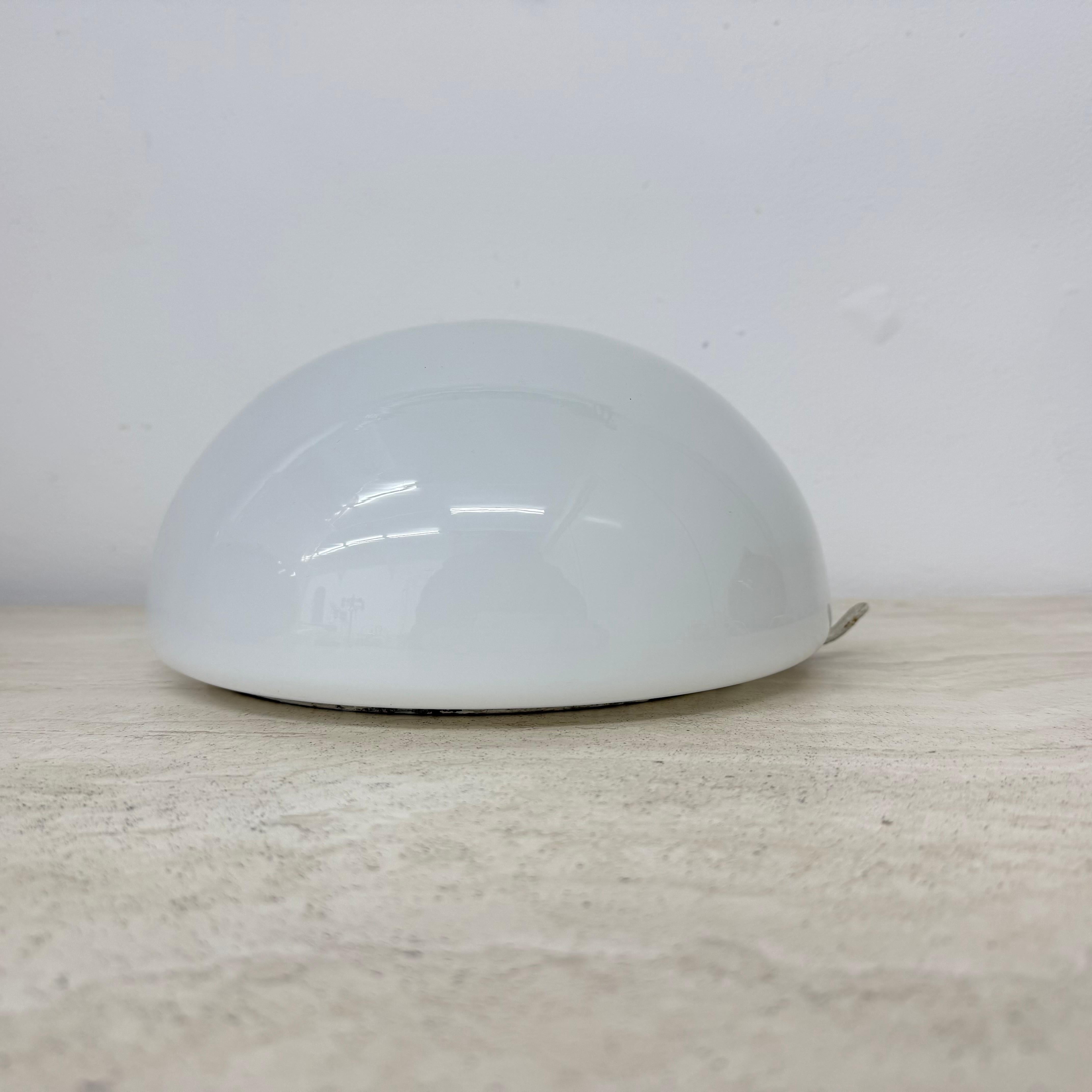 Lampada da soffitto Gispen Design olandese in vetro, anni '30

