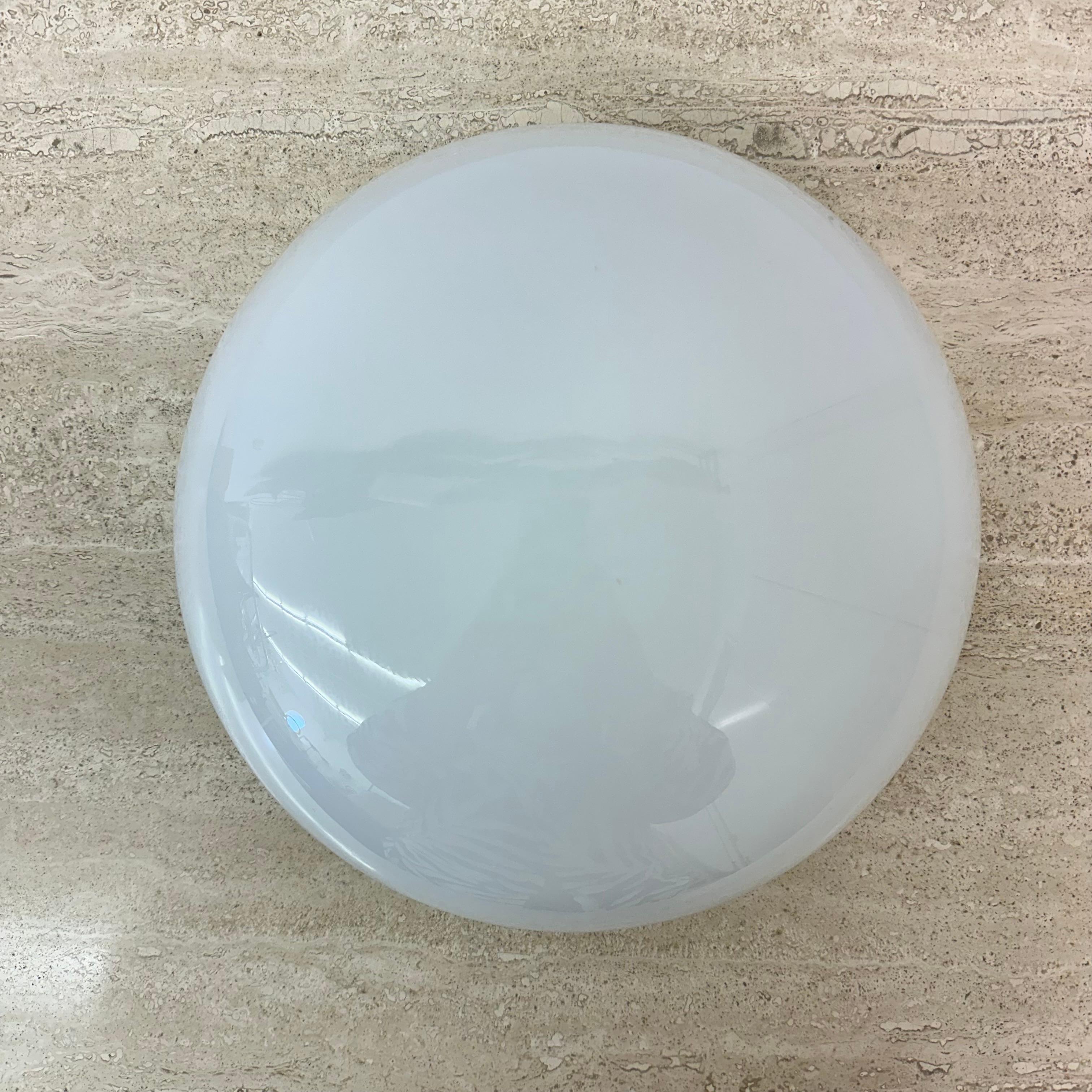 Gispen ceiling lamp Dutch design glass, 1930’s In Good Condition For Sale In Delft, NL