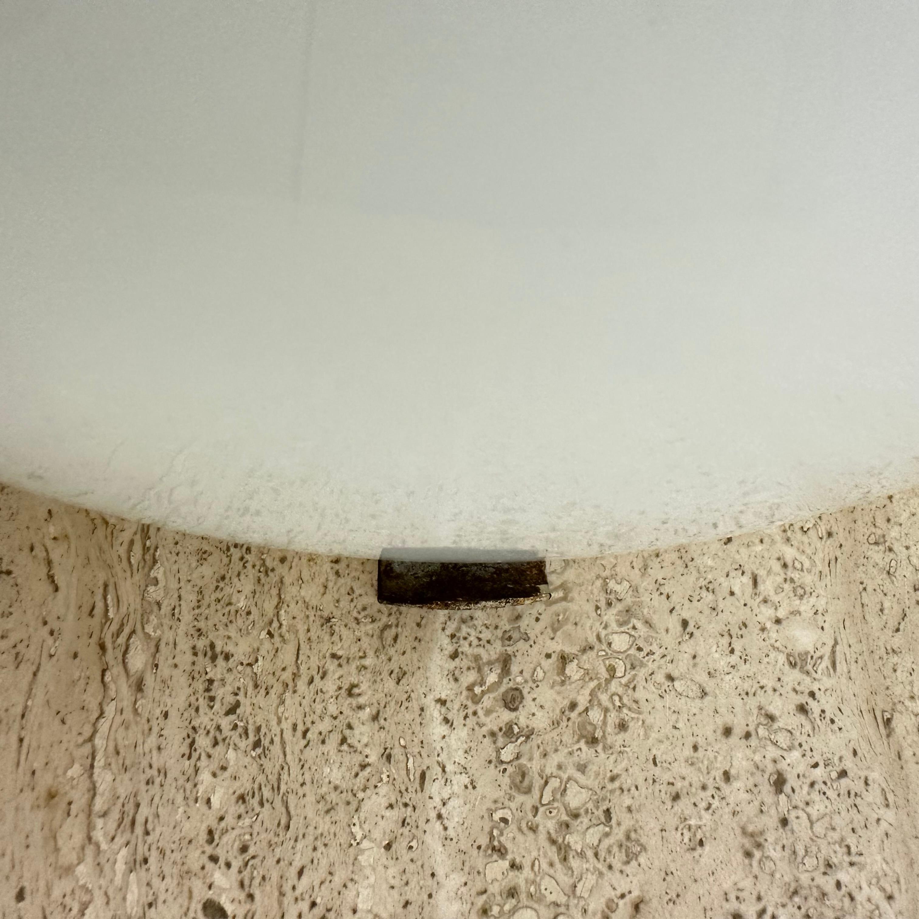 Glass Gispen ceiling lamp Dutch design glass, 1930’s For Sale