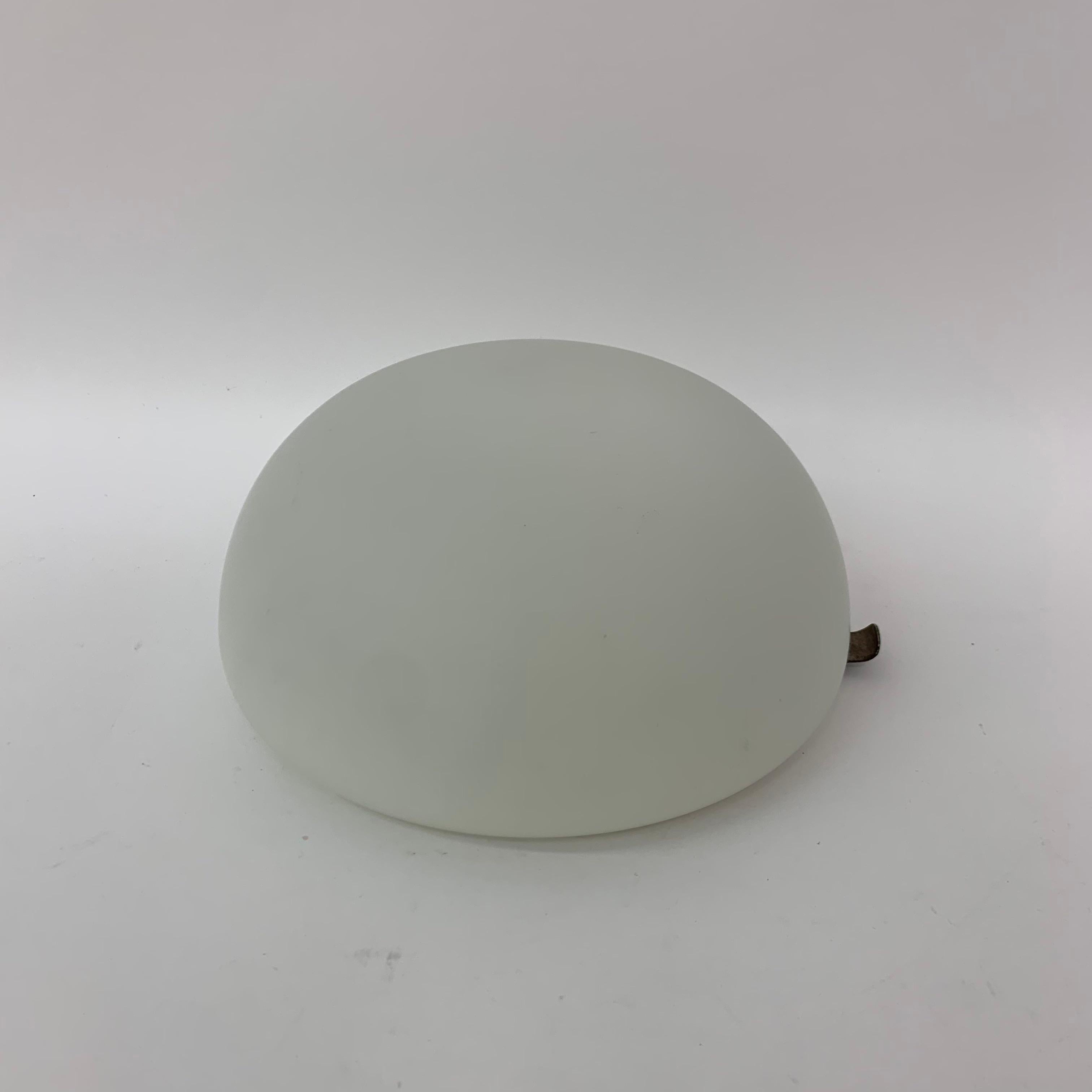 Metal Gispen Ceiling Lamp Dutch Design Matte Glass, 1930s For Sale