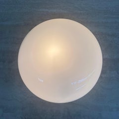 Gispen ceiling lamp Dutch design opaline glass, 1930’s
